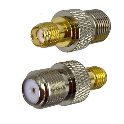 1 tk pistikuadapter F teler SMA isane pistik ja pesa RF koaksiaalmuunduri juhtmeklemm messing sirge uus