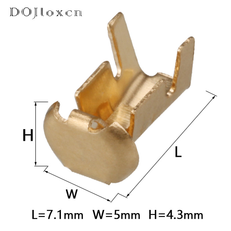 20/50/100/200 gab Auto Brass Tyco vadu instalācijas savienotājs Gofrēta spailes drošinātāja turētāja pogas kontakts DJ9007A G45