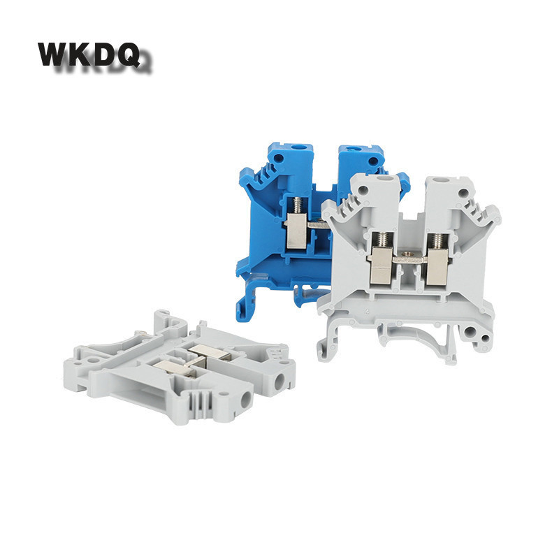 10Pcs UK5N UK5 Višebojni vijak Prolazni univerzalni utikač Vodič Žica Električni konektor DIN letvica Terminalni blok UK 5N