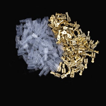 200Pcs 2,8mm 4,8mm 6,3mm βύσμα ελατηρίου θηλυκό αρσενικό φτυάρι Τερματικά κρύου πρεσαρίσματος Σύνδεσμος ηχείων αυτοκινήτου Σετ ηλεκτρικοί συνδετήρες καλωδίων