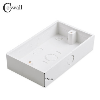COSWALL 146/172/258/344mm Εξωτερικό κουτί τοποθέτησης για διακόπτη και πρίζα τύπου 86 Εφαρμογή για οποιαδήποτε θέση έξω από την επιφάνεια τοίχου