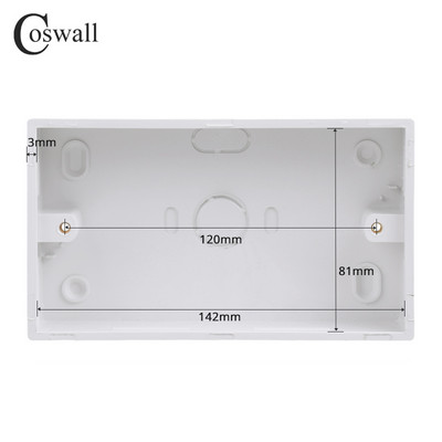 COSWALL 146/172/258/344 mm vanjska kutija za ugradnju za prekidač i utičnicu tipa 86 Primjenjuje se za bilo koji položaj izvan zidne površine