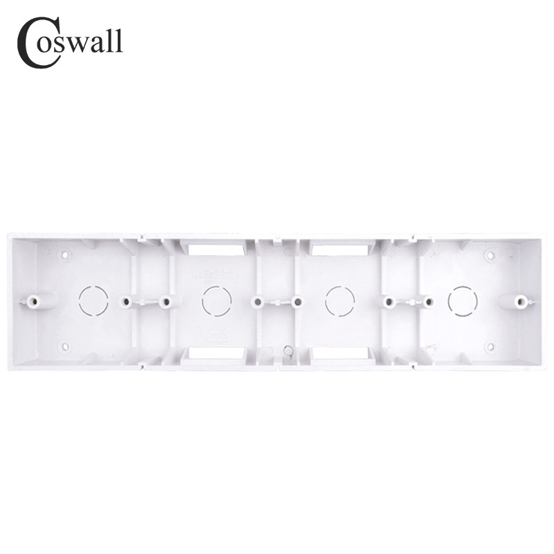 COSWALL 146/172/258/344 mm vanjska kutija za ugradnju za prekidač i utičnicu tipa 86 Primjenjuje se za bilo koji položaj izvan zidne površine
