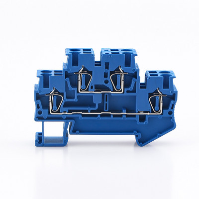 Din rail terminalni blok STTB-2.5 konektori za električno ožičenje dvoslojni opružni konektor konektor žica vodiči 10 kom