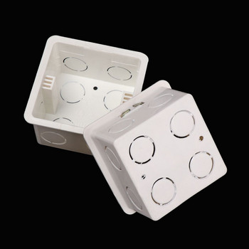 Висококачествена лека допир PVC пластмасова професионална касета за превключватели, скрита долна кутия за монтаж на стена Разклонителна кутия