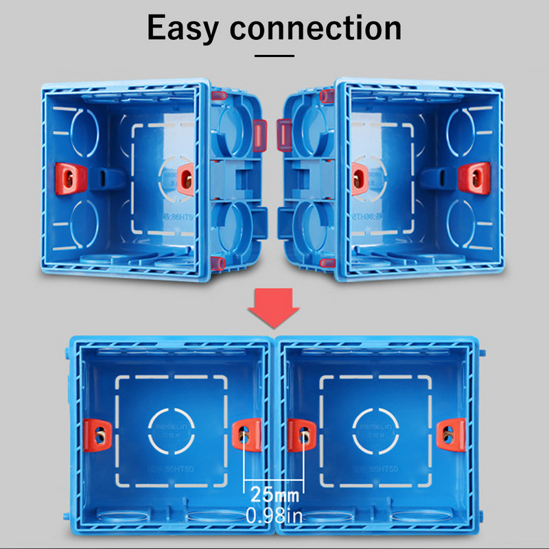 Elektroinstalācijas aizmugures kārba Apstrāde Vada organizatora ligzda Korpusa Organizācija Meistarība Praktiski vadu konteineri Iekšējās kastes