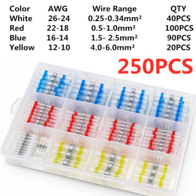 1200/800/50PCS Termoskupljajuće stezaljke za stezanje Vodootporno brtvljenje za lemljenje Električni priključci Spajanje žica Kabel Automobili Marine
