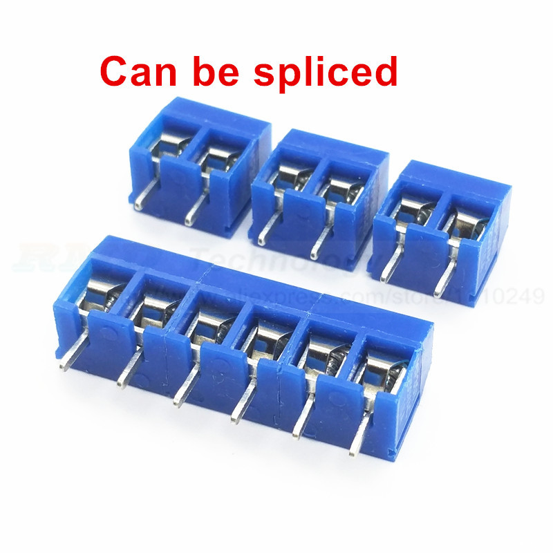 20PCS/lot 5 mm KF301 - 2P 3P MF 301 - 2 3 Pin Može se spojiti Vijčani terminalni blok konektor 5,0 mm korak