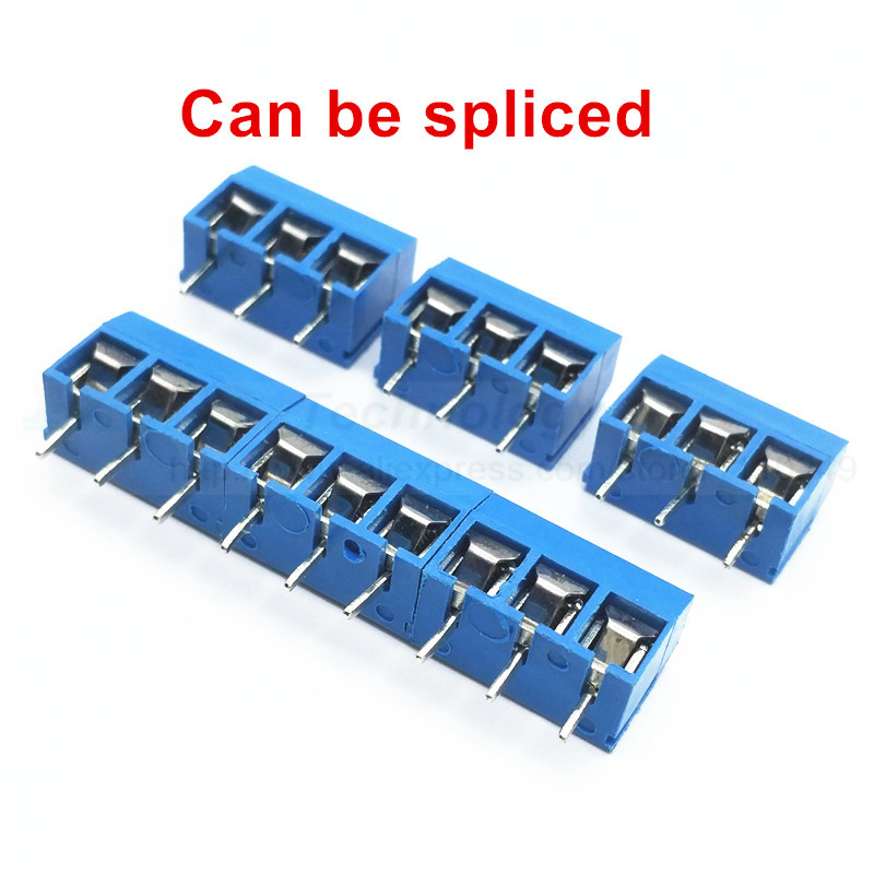 20PCS/lot 5 mm KF301 - 2P 3P MF 301 - 2 3 Pin Može se spojiti Vijčani terminalni blok konektor 5,0 mm korak