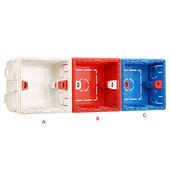 Stražnja kutija za ožičenje Kompaktna veličina Organizator kabela Utičnica Kutija Organizacija Raznobojni žičani spremnik Zidne unutarnje kutije