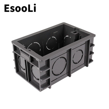 EsooLi καλής ποιότητας 102mm*67mm US Standard Internal Mounting Box Back Cassette for 118mm*72mm Standard Wall Switch & USB Socket