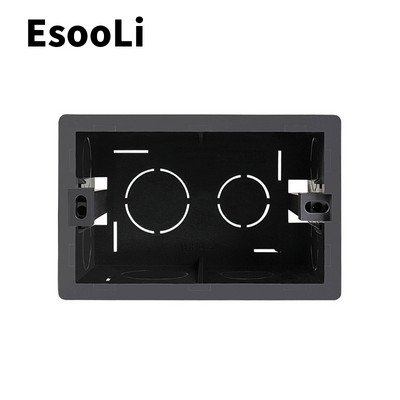 EsooLi καλής ποιότητας 102mm*67mm US Standard Internal Mounting Box Back Cassette for 118mm*72mm Standard Wall Switch & USB Socket