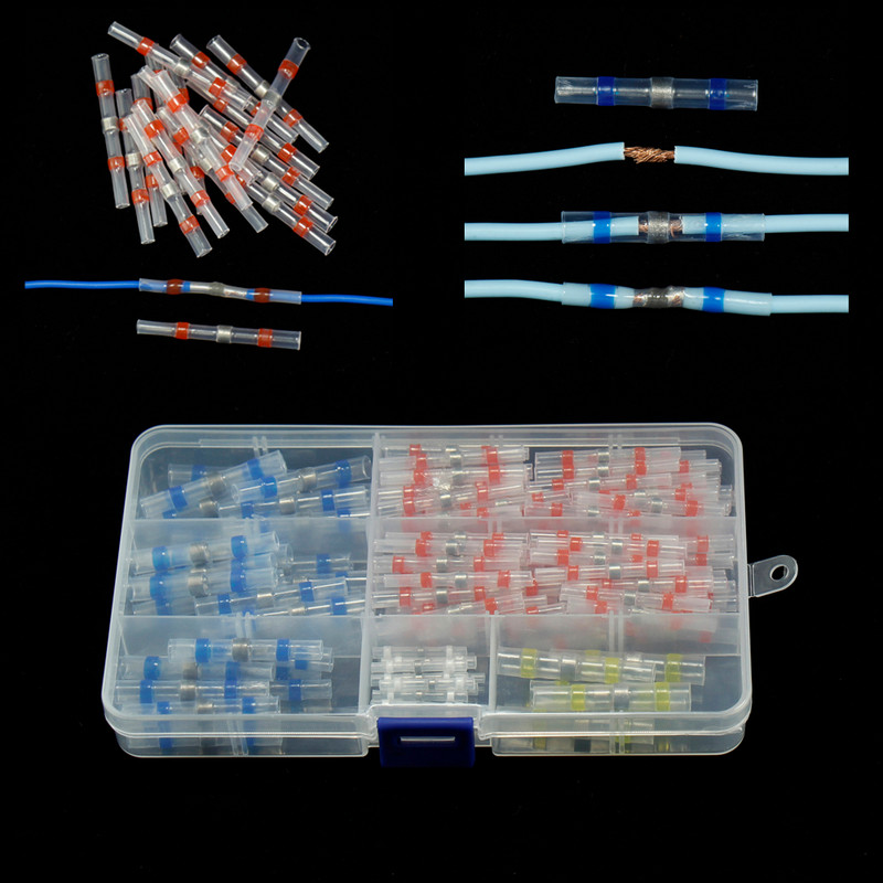 Lodēšanas blīvējuma ātrie vadu savienotāji Termiski saraušanās elektriskais ūdensnecaurlaidīgais auto komplekts Uzmava Savienojums Izolēta caurule par spaili