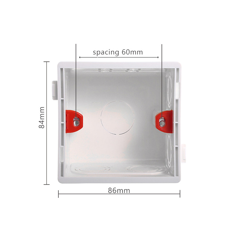 QNCX 86 tipa elektriski regulējama montāžas kārba kasešu slēdža ligzda Sadales kārba Slēpta slēpta iekšējā montāžas kārba