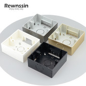 Vanjska montažna kutija Univerzalna zidna instalacijska kutija za 86Type utičnicu s prekidačem Poboljšanje doma Crna Bijela Zlatna Siva