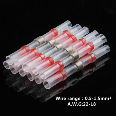 10/20/40/50 KOM Lemljena brtvena žica konektora termoskupljajuća spojna cijev Električni stegnuti konektori Vodootporni komplet terminala za spajanje kabela