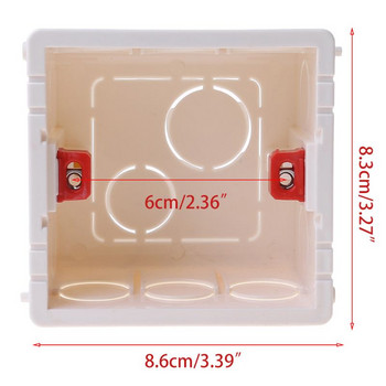 PVC пластмаса 86 тип термостат за CASE Свързваща кутия Stash Вътрешна кутия за стенен монтаж Разклонителна кутия Забавител на горенето