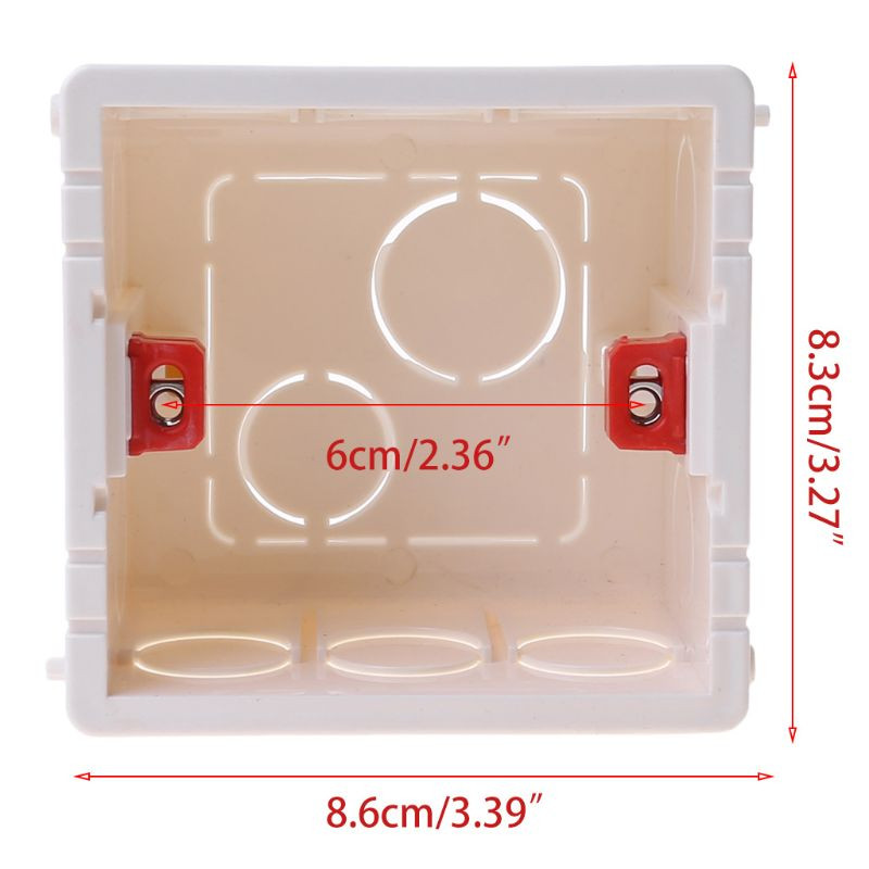 PVC Plastic 86 Τύπος Θερμοστάτης για CASE Connecting Box Stash Εσωτερική τοποθέτηση σε τοίχο Κουτί διακλάδωσης Κουτί επιβραδυντικό φλόγας