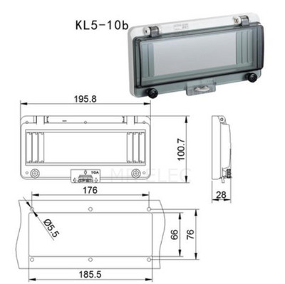 Prekidač Prozirna vodootporna kutija Prozorska razvodna kutija Zaštitni poklopac prozora Prekidač za prozor za promatranje Ip67