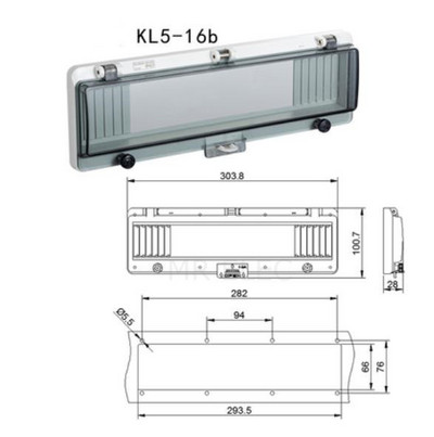 Prekidač Prozirna vodootporna kutija Prozorska razvodna kutija Zaštitni poklopac prozora Prekidač za prozor za promatranje Ip67