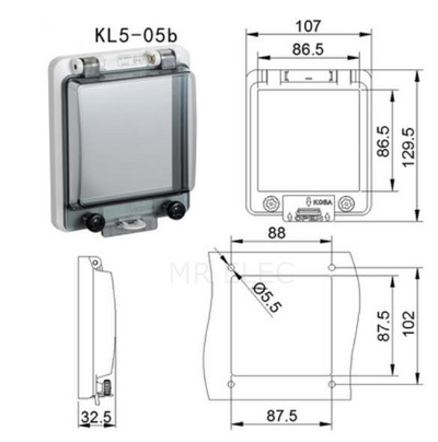 Prekidač Prozirna vodootporna kutija Prozorska razvodna kutija Zaštitni poklopac prozora Prekidač za prozor za promatranje Ip67