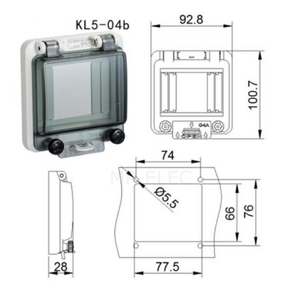 Prekidač Prozirna vodootporna kutija Prozorska razvodna kutija Zaštitni poklopac prozora Prekidač za prozor za promatranje Ip67
