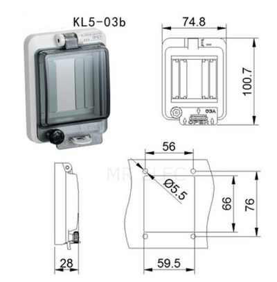 Prekidač Prozirna vodootporna kutija Prozorska razvodna kutija Zaštitni poklopac prozora Prekidač za prozor za promatranje Ip67