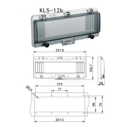 Prekidač Prozirna vodootporna kutija Prozorska razvodna kutija Zaštitni poklopac prozora Prekidač za prozor za promatranje Ip67