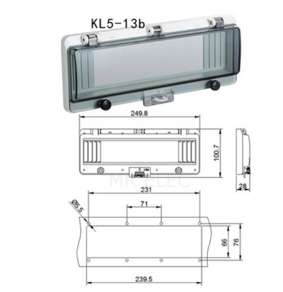 Prekidač Prozirna vodootporna kutija Prozorska razvodna kutija Zaštitni poklopac prozora Prekidač za prozor za promatranje Ip67