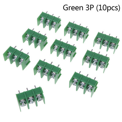 10 gab. Augstas kvalitātes 300V/20A 7,62 mm KF7,62 — 2P 3P 4P skrūvējams spaiļu bloka savienotājs, 7,62 mm solis