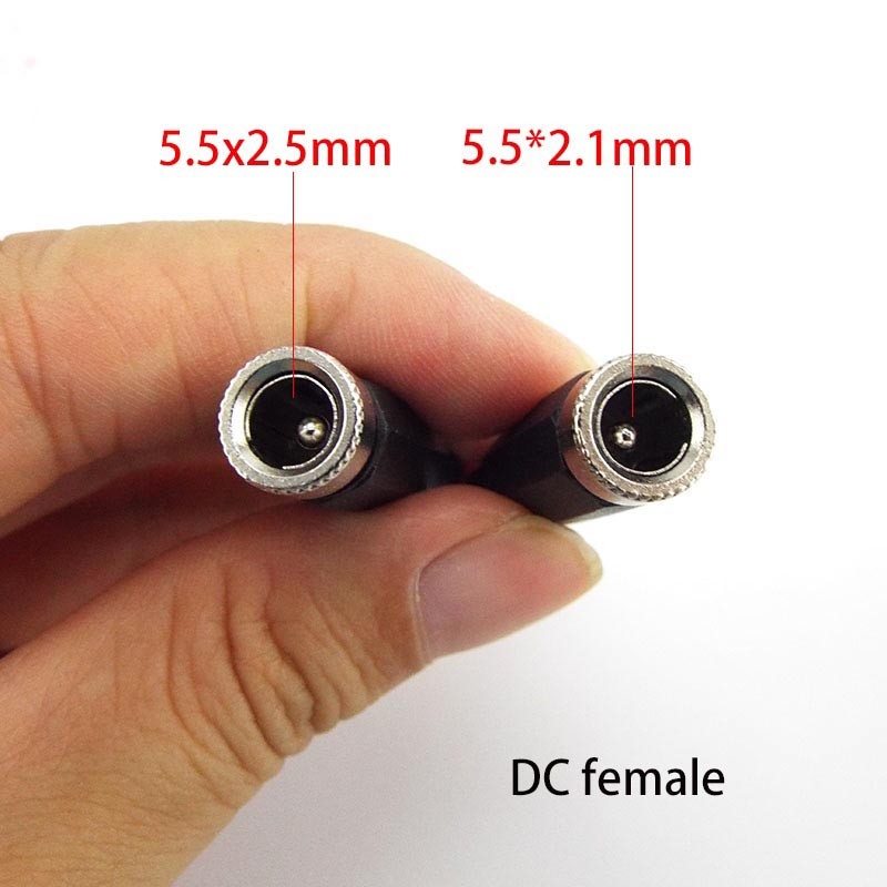 DC ženski muški konektori za napajanje 5,5 mm x 2,1 mm 5,5 x 2,5 mm Ženski muški utičnica Adapterska žica 5525 5521