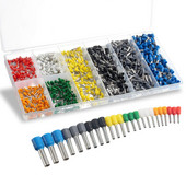 Stezni prstenovi 400-2000 KOM. Asortiman žičane ferule Bakreni stegnuti konektor Izolirani kabel Pin End Terminal AWG 22-7,8 Veličina