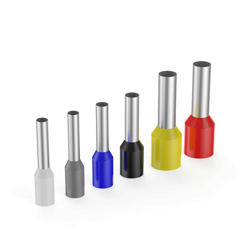 Stezni prstenovi 400-2000 KOM. Asortiman žičane ferule Bakreni stegnuti konektor Izolirani kabel Pin End Terminal AWG 22-7,8 Veličina