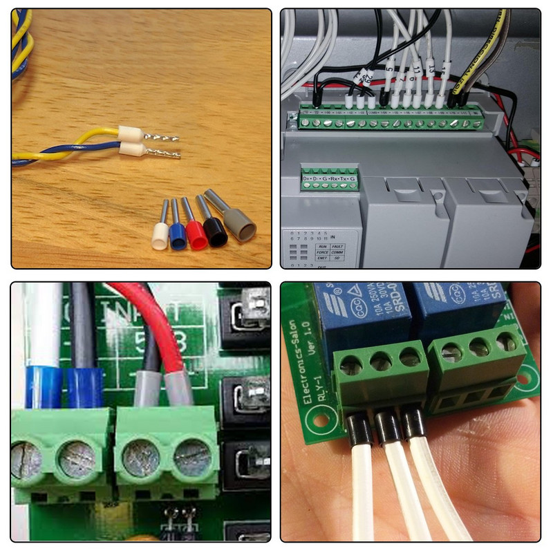 Stezni prstenovi 400-2000 KOM. Asortiman žičane ferule Bakreni stegnuti konektor Izolirani kabel Pin End Terminal AWG 22-7,8 Veličina