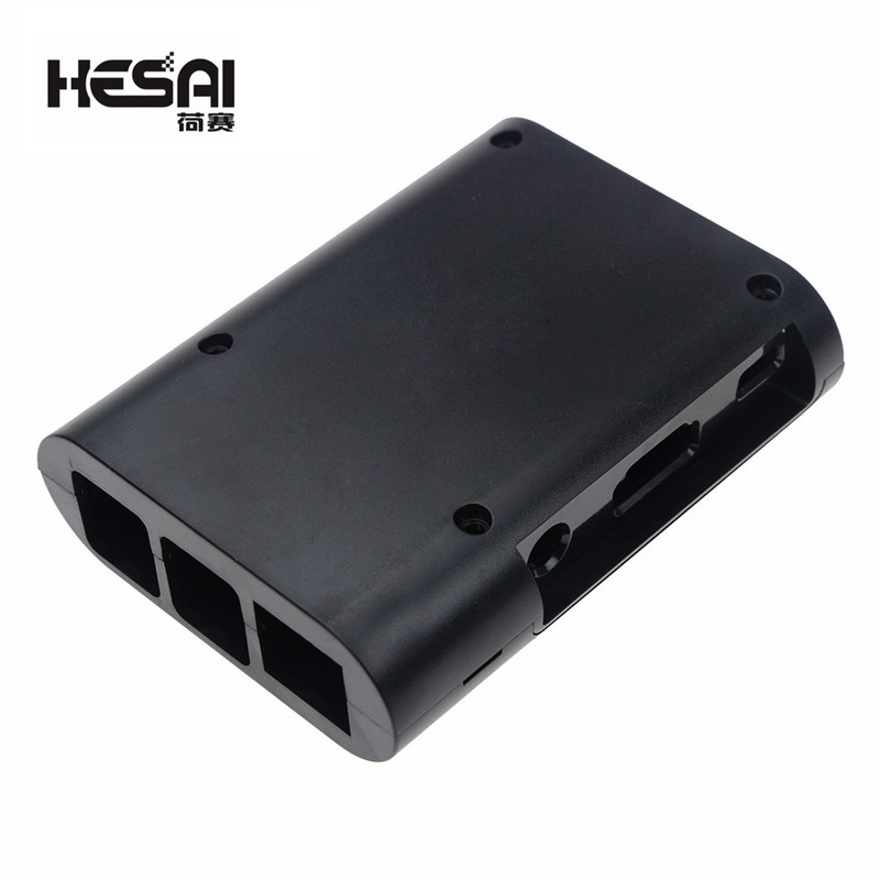 Raspberry Pi 3 Case Model B Plus & Raspberry Pi 3 2 Black Case Cover Shell Enclosure Box ABS Box Raspberry Pi Case