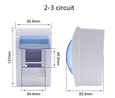 3-4/4-6/5-8/9-12 načina razvodne zaštitne kutije prekidača, plastična kutija za unutarnju zidnu montažu s električnim prozirnim poklopcem