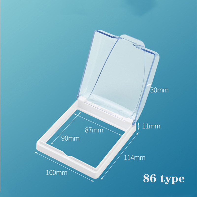 1PCS 86Type Prekidač Zaštitni poklopac Wallpad Vodootporna kutija Za Kupaonica Dnevni boravak Dijete Anti-električni Dodaci za kućne prekidače