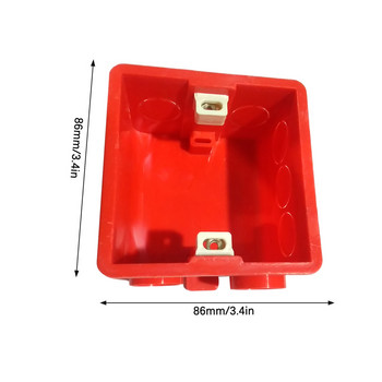 1/2/3/5 Окабеляване Задна кутия Socket Case Организация PVC Разноцветен занаятчийски Телен контейнер Устойчив на износване Монтиран на стена