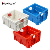 Nawkaw 86 * 84 * 50 mm regulējama slēpta iekšējā montāžas tumšā kaste 86 tipa slēdzim un kontaktligzdai baltai/sarkanai/zilai sadales kārbai