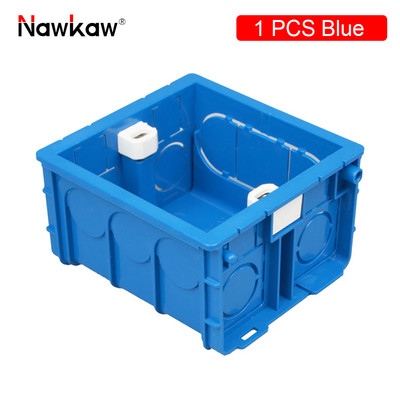 Nawkaw 86 * 84 * 50 mm regulējama slēpta iekšējā montāžas tumšā kaste 86 tipa slēdzim un kontaktligzdai baltai/sarkanai/zilai sadales kārbai