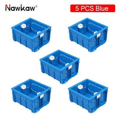 Nawkaw 86 * 84 * 50 mm regulējama slēpta iekšējā montāžas tumšā kaste 86 tipa slēdzim un kontaktligzdai baltai/sarkanai/zilai sadales kārbai