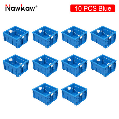 Nawkaw 86 * 84 * 50 mm regulējama slēpta iekšējā montāžas tumšā kaste 86 tipa slēdzim un kontaktligzdai baltai/sarkanai/zilai sadales kārbai