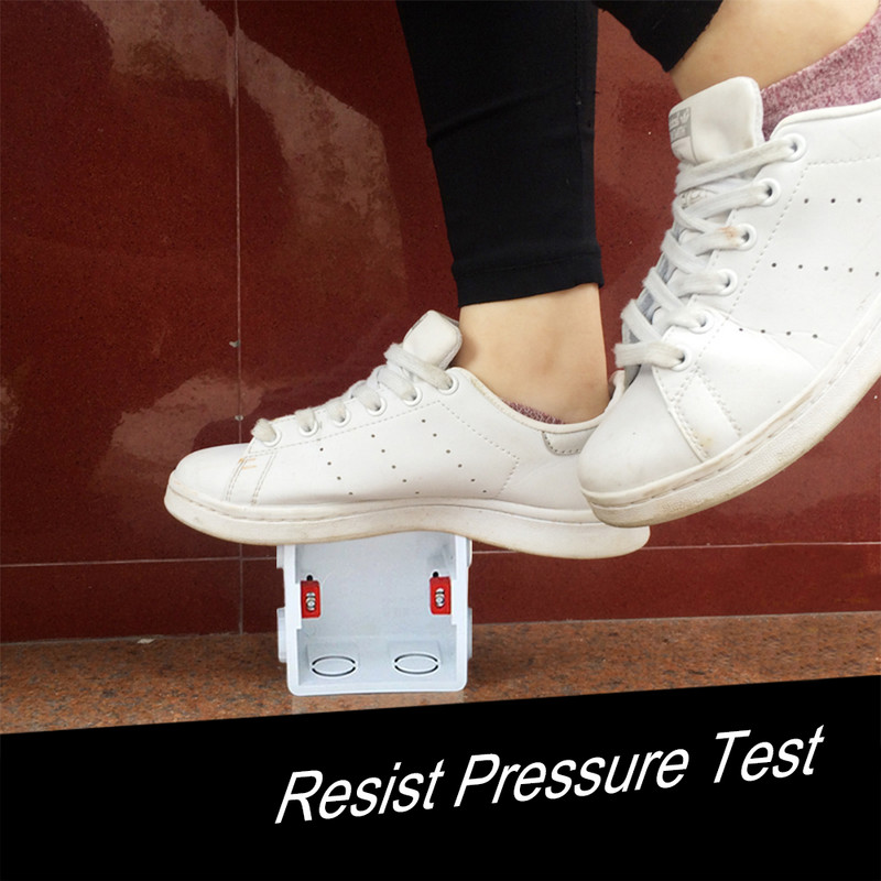 Nawkaw 86 * 84 * 50 mm regulējama slēpta iekšējā montāžas tumšā kaste 86 tipa slēdzim un kontaktligzdai baltai/sarkanai/zilai sadales kārbai