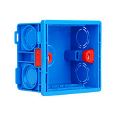 Aleleke Dark Box Crna plastična kutija za unutarnju montažu Zidni prekidač za svjetlo Tajni skriveni spremnici Zidna kutija s prekidačima 86