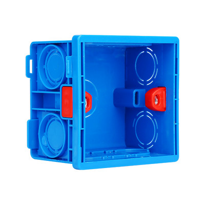 Aleleke Dark Box Crna plastična kutija za unutarnju montažu Zidni prekidač za svjetlo Tajni skriveni spremnici Zidna kutija s prekidačima 86