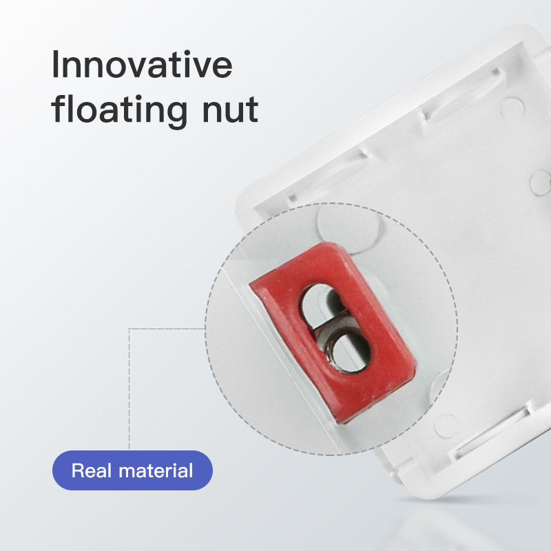 Aleleke Dark Box Crna plastična kutija za unutarnju montažu Zidni prekidač za svjetlo Tajni skriveni spremnici Zidna kutija s prekidačima 86