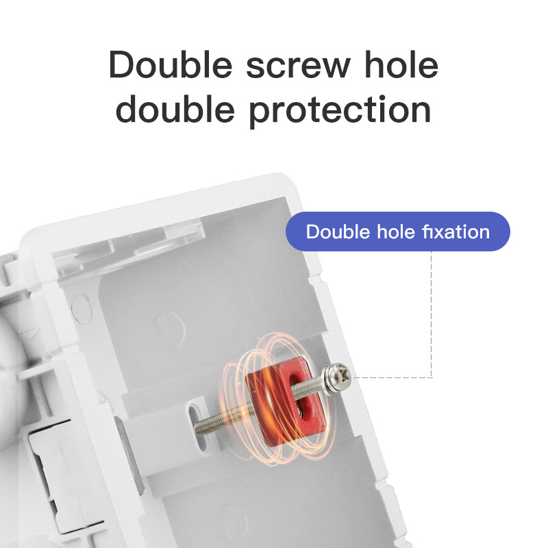Aleleke Dark Box Crna plastična kutija za unutarnju montažu Zidni prekidač za svjetlo Tajni skriveni spremnici Zidna kutija s prekidačima 86