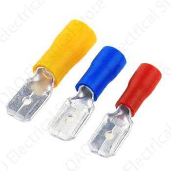 20 бр. женски+мъжки FDD MDD женски мъжки изолиран електрически клем за кримпване за 1,5-2,5 mm2 конектор за кабелен проводник
