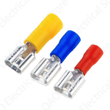 20 бр. женски+мъжки FDD MDD женски мъжки изолиран електрически клем за кримпване за 1,5-2,5 mm2 конектор за кабелен проводник
