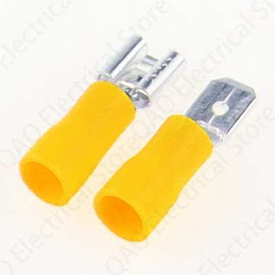 20 gab Sievišķais+Vīrietis FDD MDD Sieviešu vīrišķais izolēts elektriskais presēšanas terminālis 1,5-2,5 mm2 kabeļa vadu savienotājam